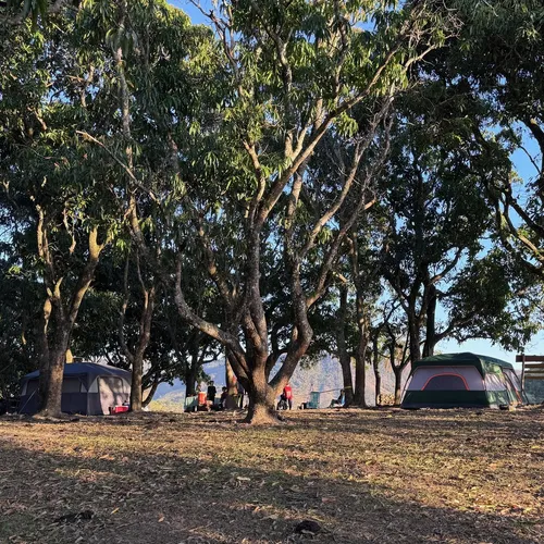 Vista panorâmica do acampamento do Tekoá